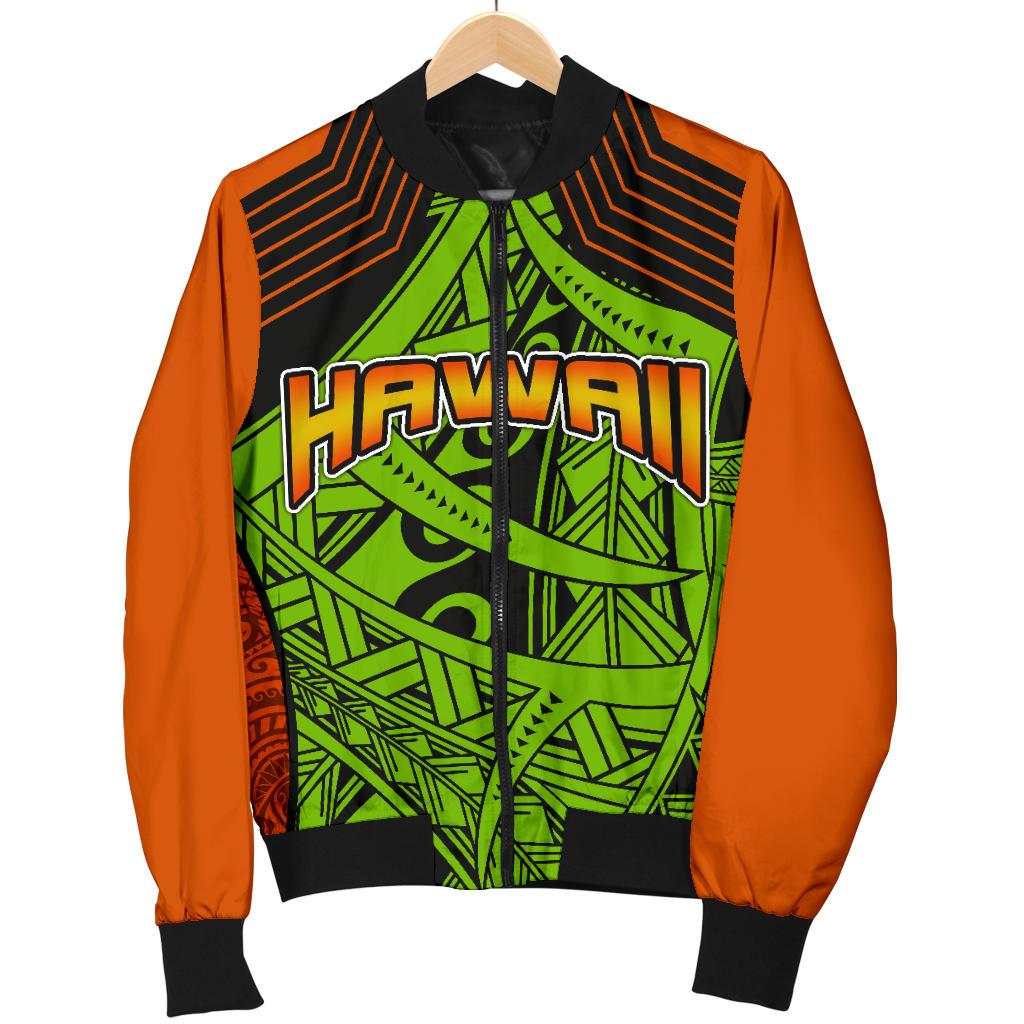 Polynesian Hawaii Men's Bomber Jacket - Tribal Wave - Polynesian Pride