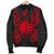 Nauru Polynesian Men's Bomber Jacket Map Red - Polynesian Pride