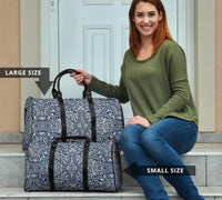 Polynesian Culture Blue White Hawaii Travel Bag - Polynesian Pride