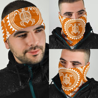 Hawaiian Turtle Map Orange Bandana 3 - Pack - Polynesian Pride