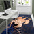 Hawaiian Map Hibiscus Turtle Polynesian Indigo Luxury - Rug - Polynesian Pride