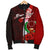 Pohnpei Micronesia Custom Personalised Men's Bomber Jacket - Coat Of Arm With Hibiscus - Polynesian Pride