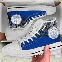 Marshall Islands Polynesian High Top Shoes - Tattoo Pattern - Polynesian Pride
