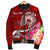 Samoa Custom Personalised Men's Bomber Jacket - Turtle Plumeria (Red) - Polynesian Pride