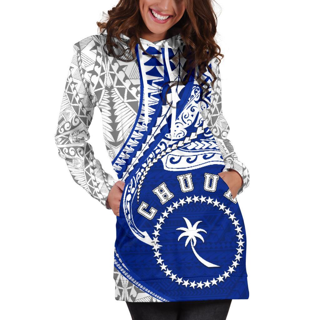 Chuuk Women's Hoodie Dress Kanaloa Tatau Gen FM - Polynesian Pride