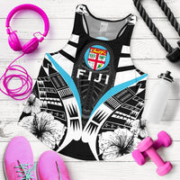 Fiji Tattoo Racerback Tank Hibiscus K9 - Polynesian Pride