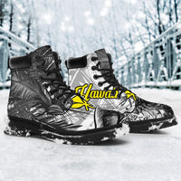 Hawaii All - Season Boots - Turtle Palm Tree White - Polynesian Pride