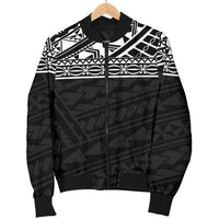 Polynesian Men's Bomber Jacket Black - Polynesian Pride