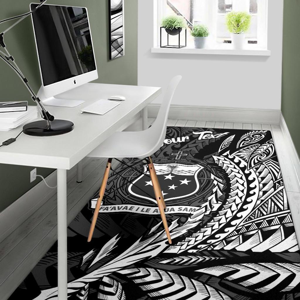 Samoa Area Rug - Custom Personalised Wings Style - Polynesian Pride
