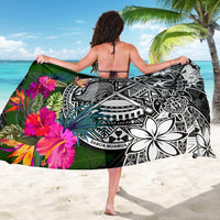 American Samoa Sarong - Turtle Plumeria Banana Leaf - Polynesian Pride
