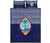 Guam Quilt Bed Set - Guam Coat Of Arms Polynesian Design Blue - Polynesian Pride