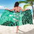 Kosrae Sarong - Vintage Floral Pattern Green Color - Polynesian Pride