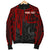 Pohnpei Personalised Men's Bomber Jacket - Pohnpei Seal In Heartbeat Patterns Style (Red) - Polynesian Pride