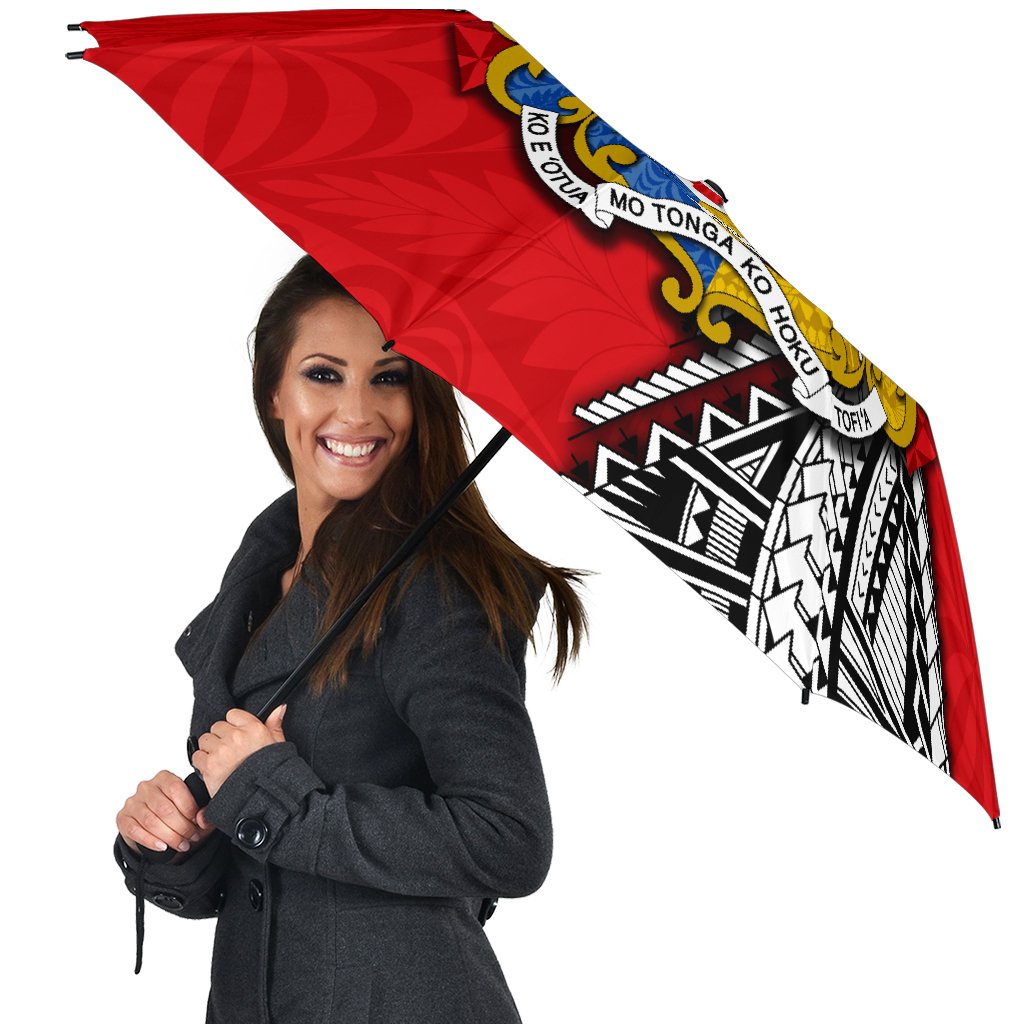 Tonga Rugby All Over Print Umbrellas Polynesian Style Pinwheel - Polynesian Pride