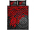 Federated States Of Micronesia Quilt Bed Set - Federated States Of Micronesia Seal & Red Turtle Hibiscus - Polynesian Pride
