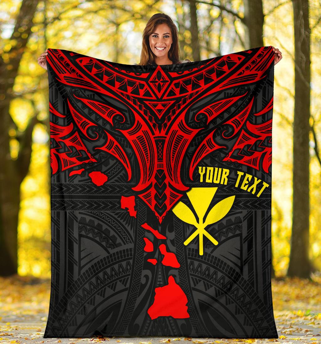 Hawaii Custom Personalised Premium Blanket - Polynesian Whale Tail - Polynesian Pride