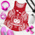 Samoa Polynesian Women Tank Top Map Red White - Polynesian Pride