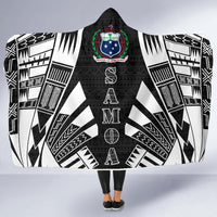 Samoa Hooded Blanket - Polynesian Tattoo Black - Polynesian Pride