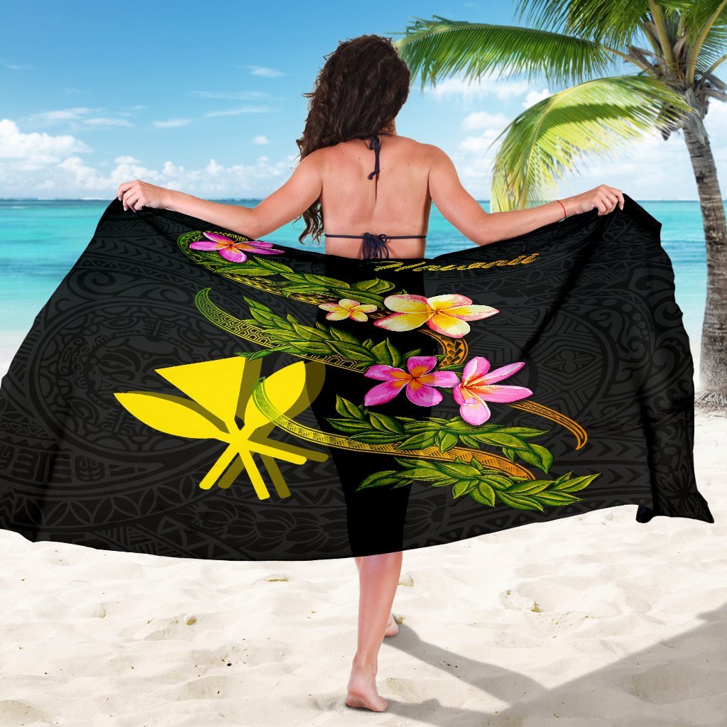 Hawaii Polynesian Sarong - Plumeria Tribal - Polynesian Pride