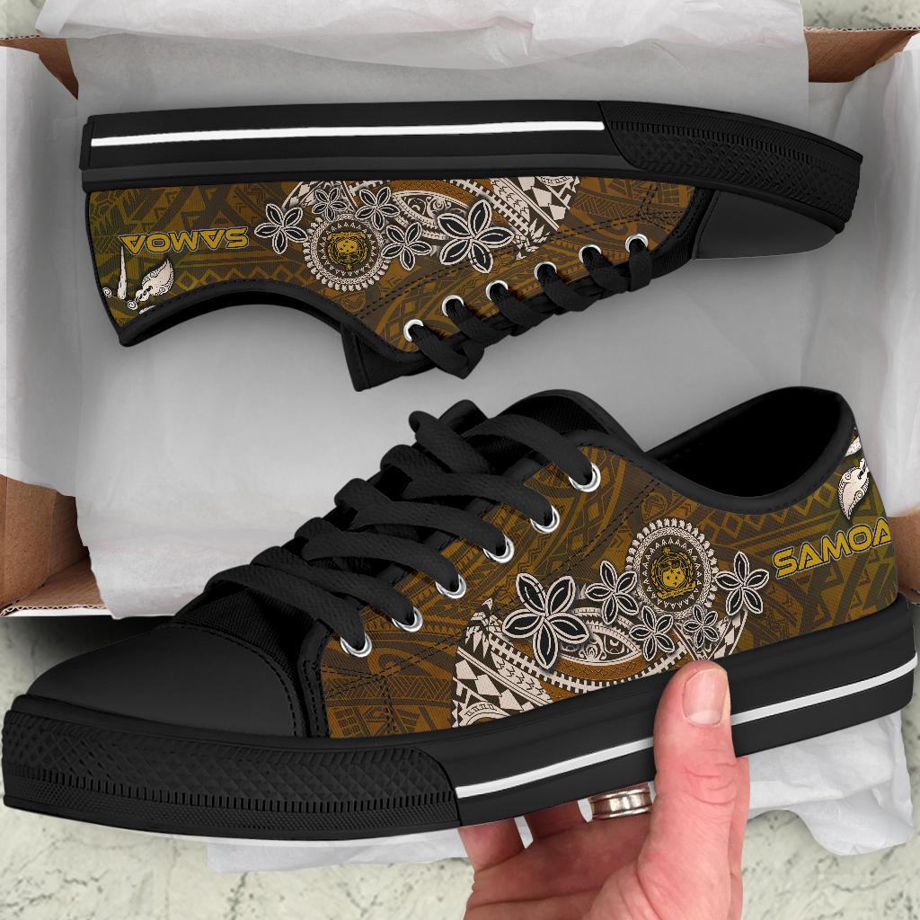 Samoa Low Top Shoes - Polynesian Boar Tusk - Polynesian Pride