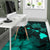 Hawaii Turtle Hibiscus Map Polynesian Area Rug AH - Polynesian Pride
