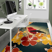 Honeycreeper Hibiscus Area Rug AH - Polynesian Pride