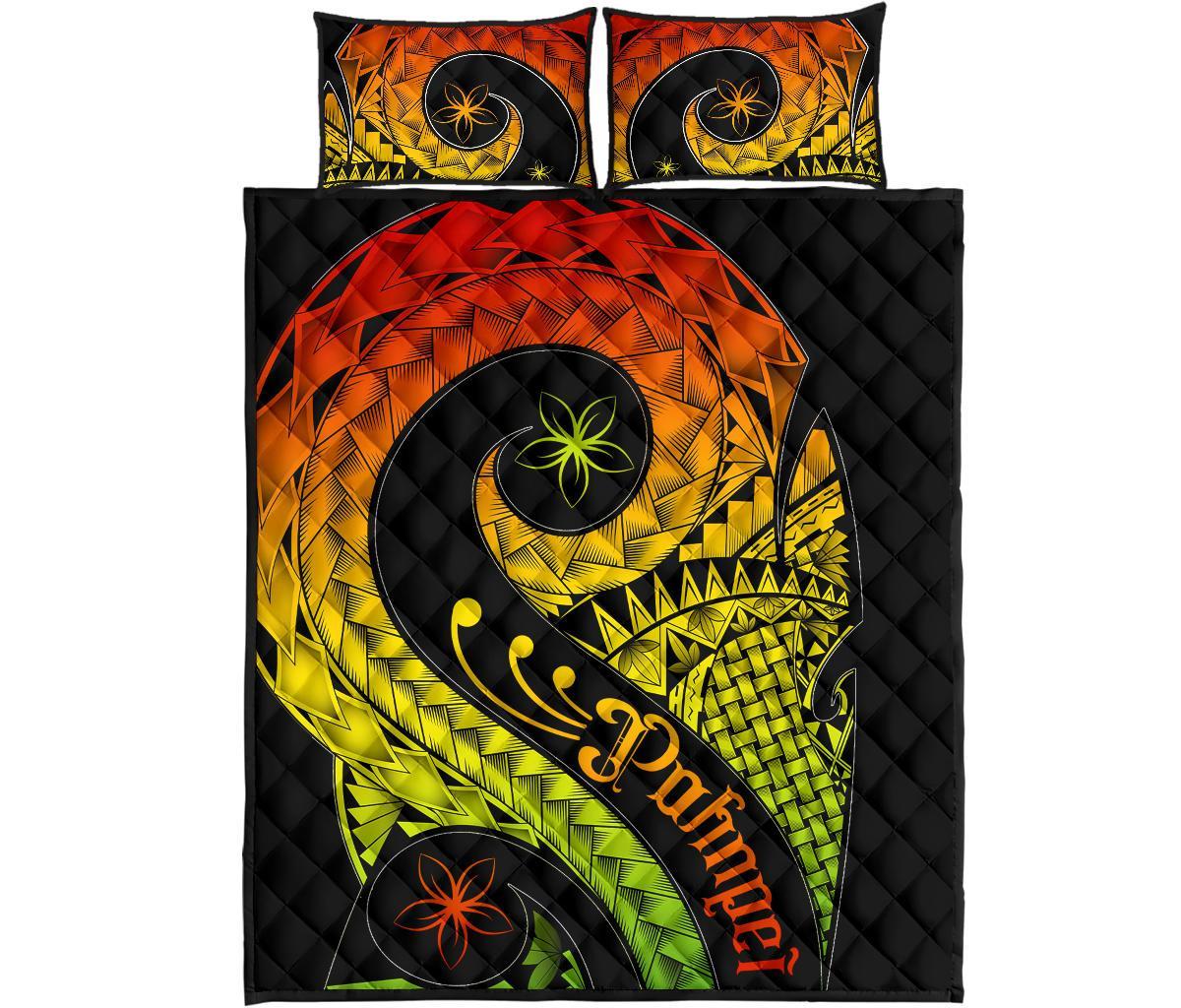 Pohnpei Quilt Bed Set - Polynesian Decorative Patterns - Polynesian Pride