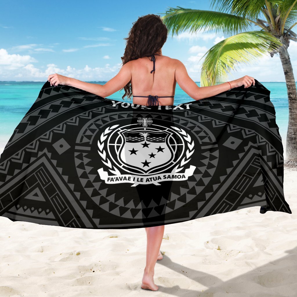 Samoa Personalised Sarong - Samoa Seal In Polynesian Tattoo Style - Polynesian Pride