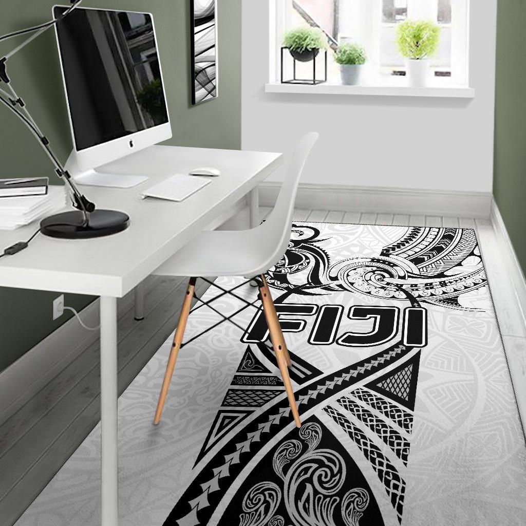 Fiji Rugby Area Rug Polynesian Waves Style - Polynesian Pride