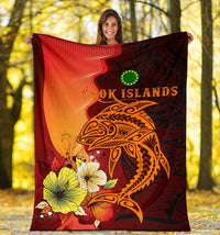 Cook Islands Blanket premium - Tribal Tuna Fish - Polynesian Pride