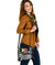 Tahiti Polynesian Shoulder Handbag - Summer Plumeria (Black) - Polynesian Pride