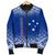Samoa Custom Personalised Men's Bomber Jacket - Polynesian Fog Blue - Polynesian Pride