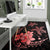 Hawaii Polynesian Turtle Plumeria Rug - Pog Style Red - Polynesian Pride