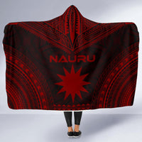Nauru Polynesian Chief Hooded Blanket - Red Version - Polynesian Pride