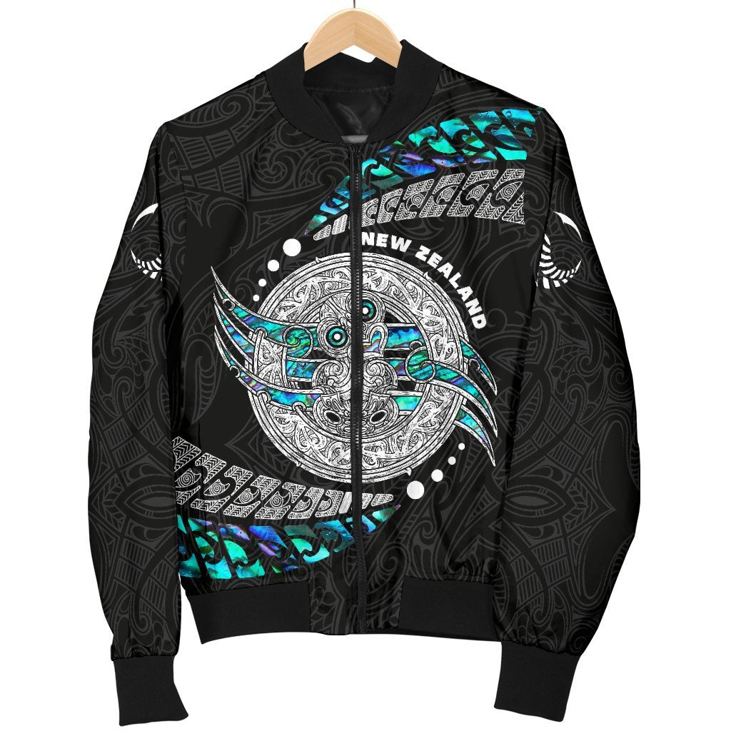 (Custom Personalised) Maori Men's Bomber Jacket Hei Tiki Sport Style - Custom Text and Number - Polynesian Pride