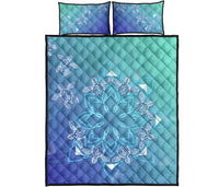 Flower Turtle Quilt Bed Set Blue - Polynesian Pride