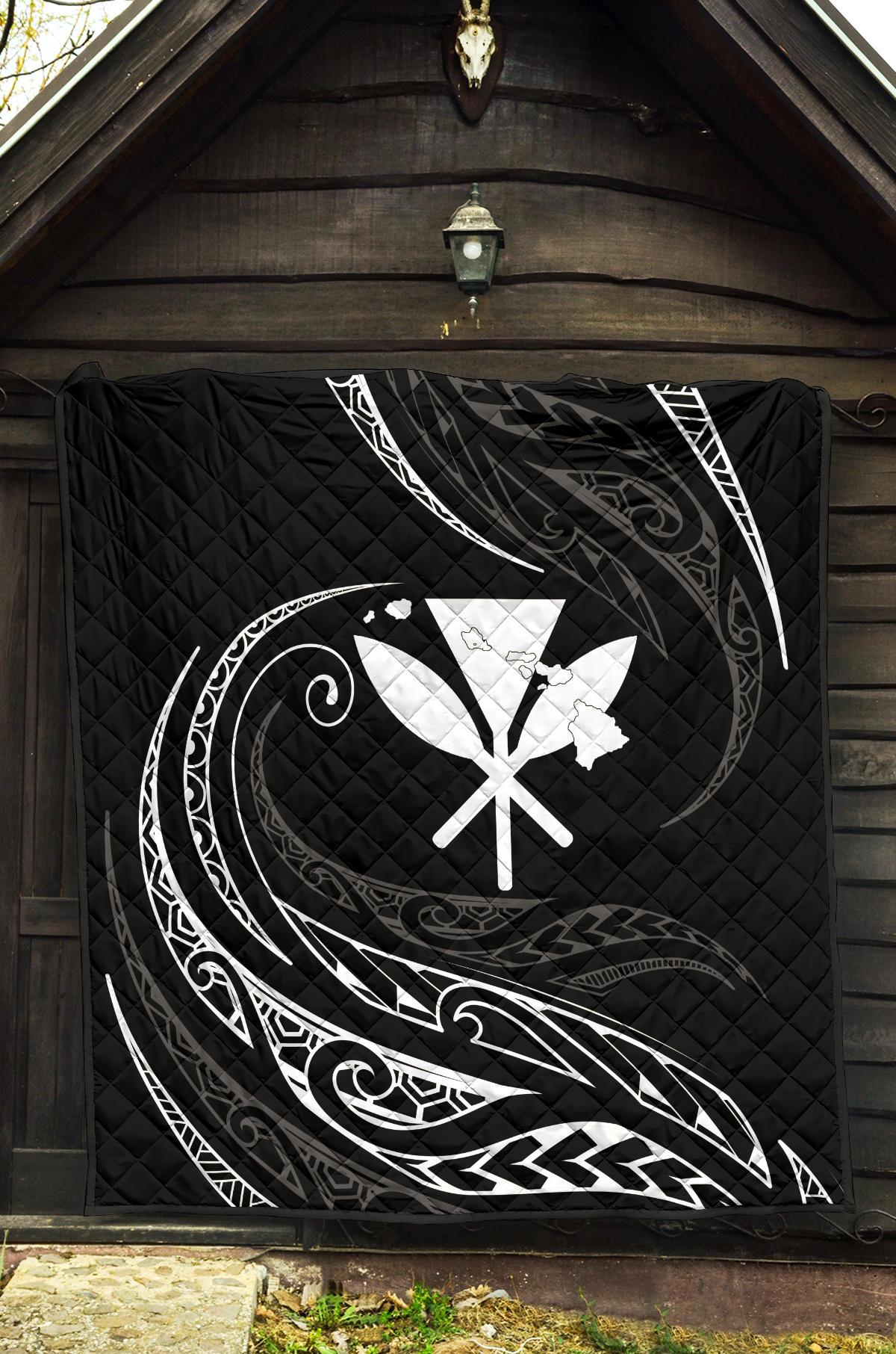 Kanaka Premium Quilt - White - Frida Style - Polynesian Pride