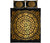 Hibiscus Gold Circle Quilt Bed Set Gold - Polynesian Pride