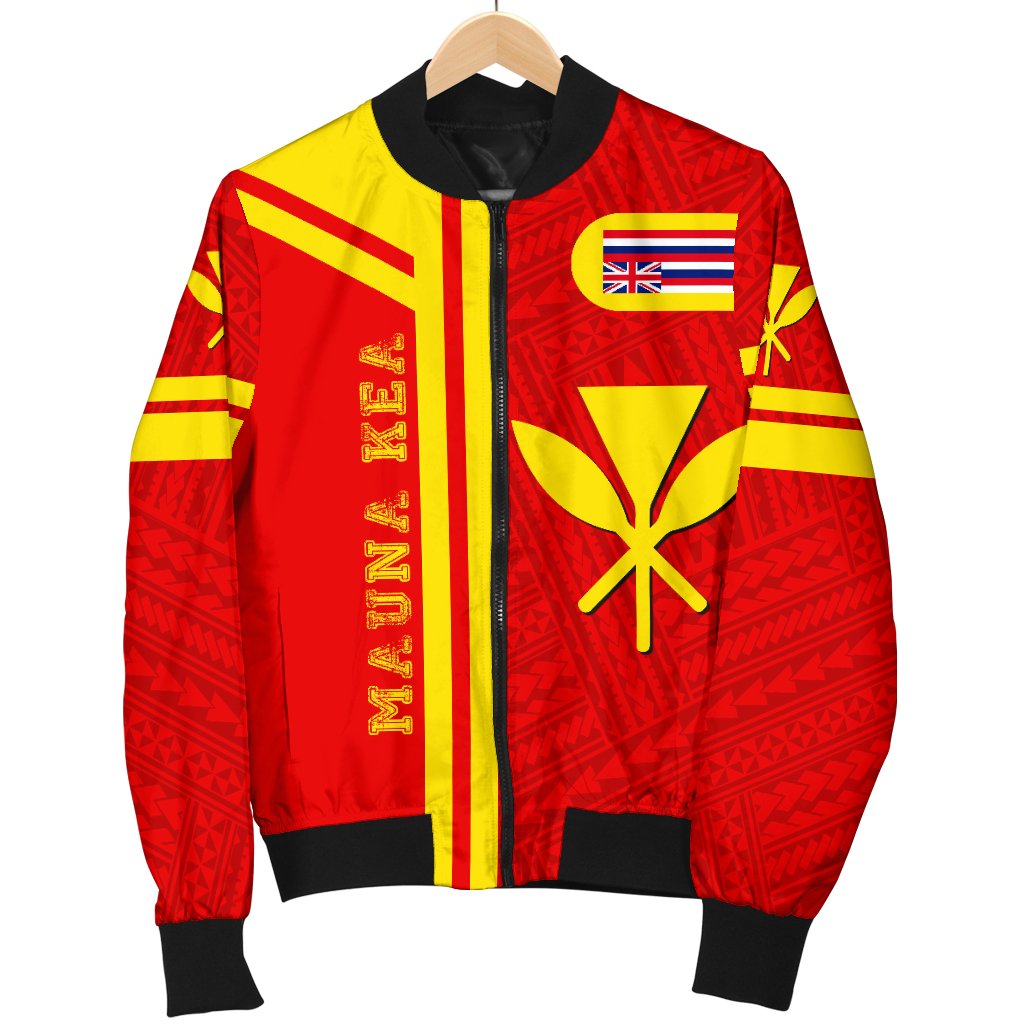 Kanaka Polynesian Mauna Kea Men's Bomber Jacket - Morale Style - Polynesian Pride