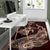 Hawaii Tropical Hibiscus Aumakua Rug - Lucas Style - Red Rug - Polynesian Pride