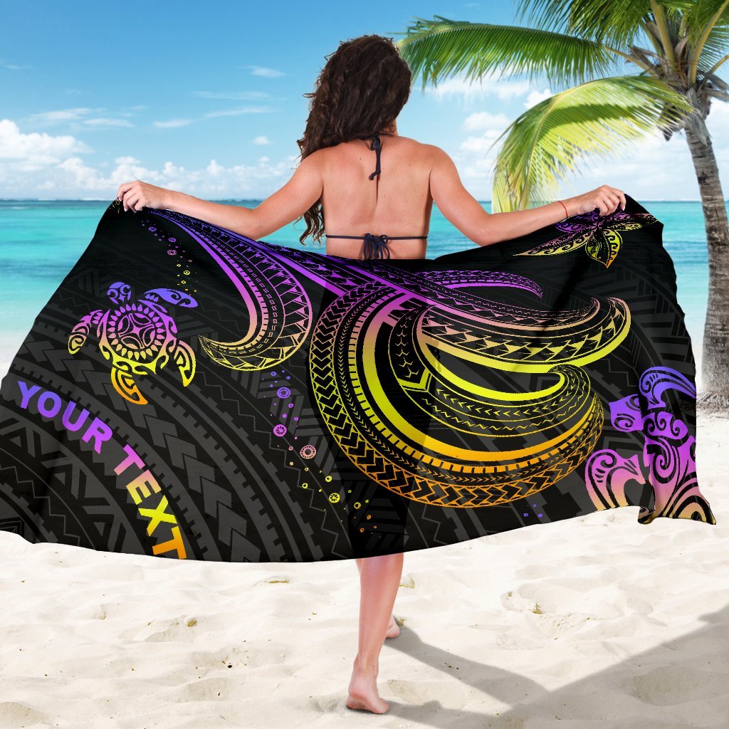 Polynesian Custom Personalised Sarongs - Pink Turtle - Polynesian Pride
