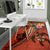 Polynesian Turtle Area Rug - Tribal Tattoo with Hibiscus Coral - Polynesian Pride