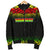 Turtle Custom Personalised Women's Bomber Jacket - Reggae Fog Style - Polynesian Pride