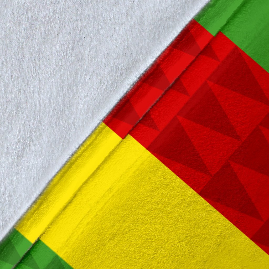 Kanaka Maoli Flag Premium Blanket A7 - Polynesian Pride