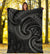 New Zealand Maori Mangopare Premium Blanket Polynesian - Black - Polynesian Pride