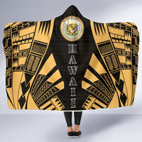Hawaii Hooded Blanket - Polynesian Tattoo Gold - Polynesian Pride
