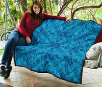 Polynesian Premium Quilt Blue - Polynesian Pride