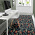 Tropical Strelitzia Black Rug - Polynesian Pride