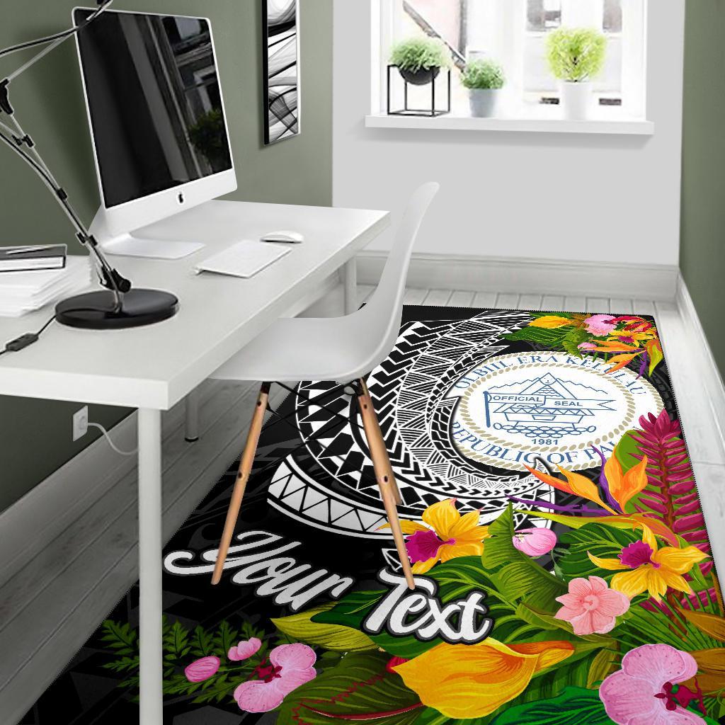 Palau Area Rug - Custom Personalised Seal Spiral Polynesian Patterns - Polynesian Pride