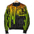 American Samoa Men's Bomber Jacket - Seal With Polynesian Pattern Heartbeat Style (Reggae) - Polynesian Pride